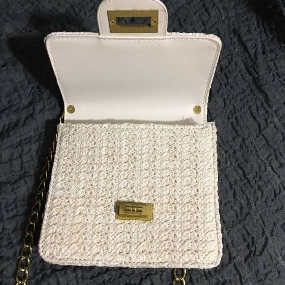 Woven Cream Color Small Purse - Picture 2 of 12